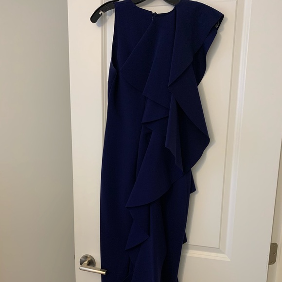 Solace London Navy Ceara Dress Size: US 2 UK 6 - Picture 2 of 3